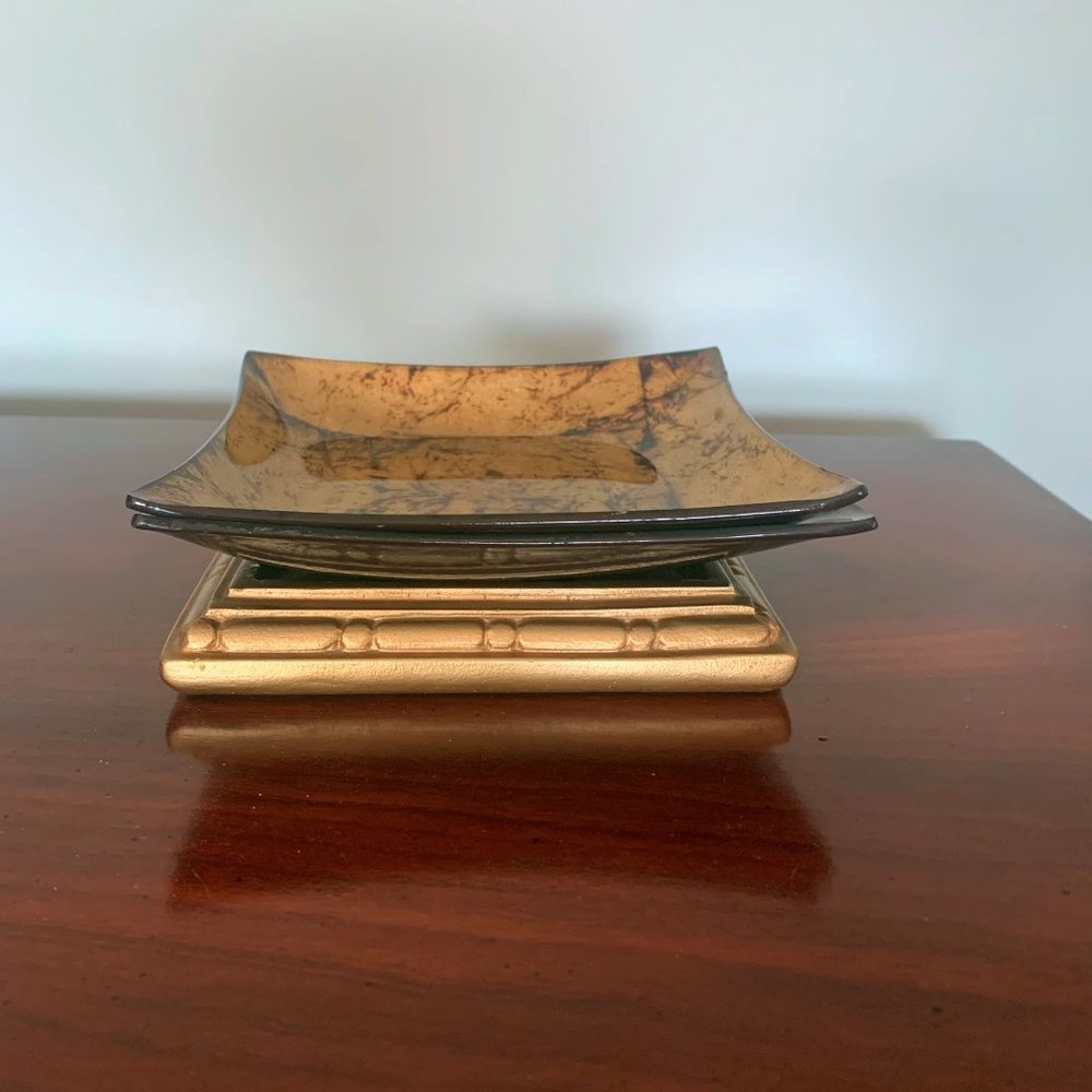 💥2/$10 Gold Candle/Trinket Holder Bundle (3 pcs)